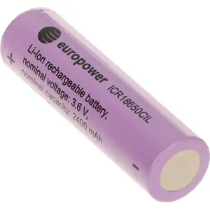 Литий‑ионный аккумулятор Europower BAT-ICR18650CIL/EP 3,6В 18650 элемент