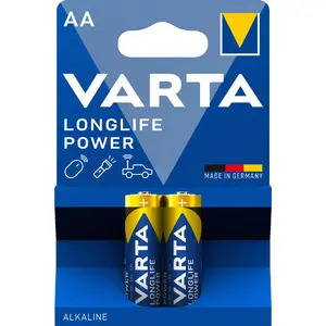Одноразовая щелочная батарейка AA Varta -4906/2B, цилиндрическая LR6 1,5В