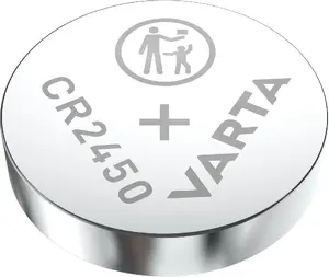 Пульковая литиевая батарейка Varta CR2450 — одноразовая, диаметр 24,5 мм, высота 5 мм