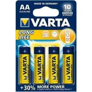 Baterijas Varta LongLife AA (R6) — 4 gab. komplekts
