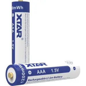 Rechargeable AAA NiMH batteries XTAR 750mAh 1.2V (4-pack) with built-in protection