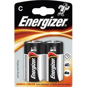 Батареи Energizer C (R14) — 2 шт., щелочные элементы