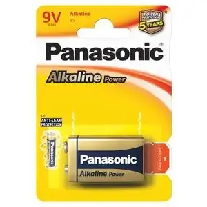 Baterija 9V Block Panasonic 6LR61/1BP (1 gab.)
