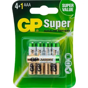 Uzlādējamas NiMH AAA baterijas GP Recyko, komplekts 4 gab. — modelis GP24AETA21-2GVPSB5