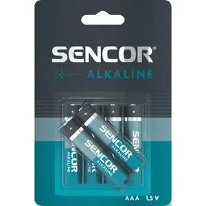 Alkaline AAA battery pack SENCOR SBA LR03 1.5V — 6-pack blister