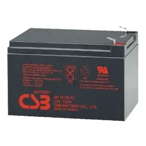 Аккумулятор свинцово‑кислотный герметичный CSB GP12120 F2 — 12 В, 12 А·ч, VRLA, 151×97.2×100 мм