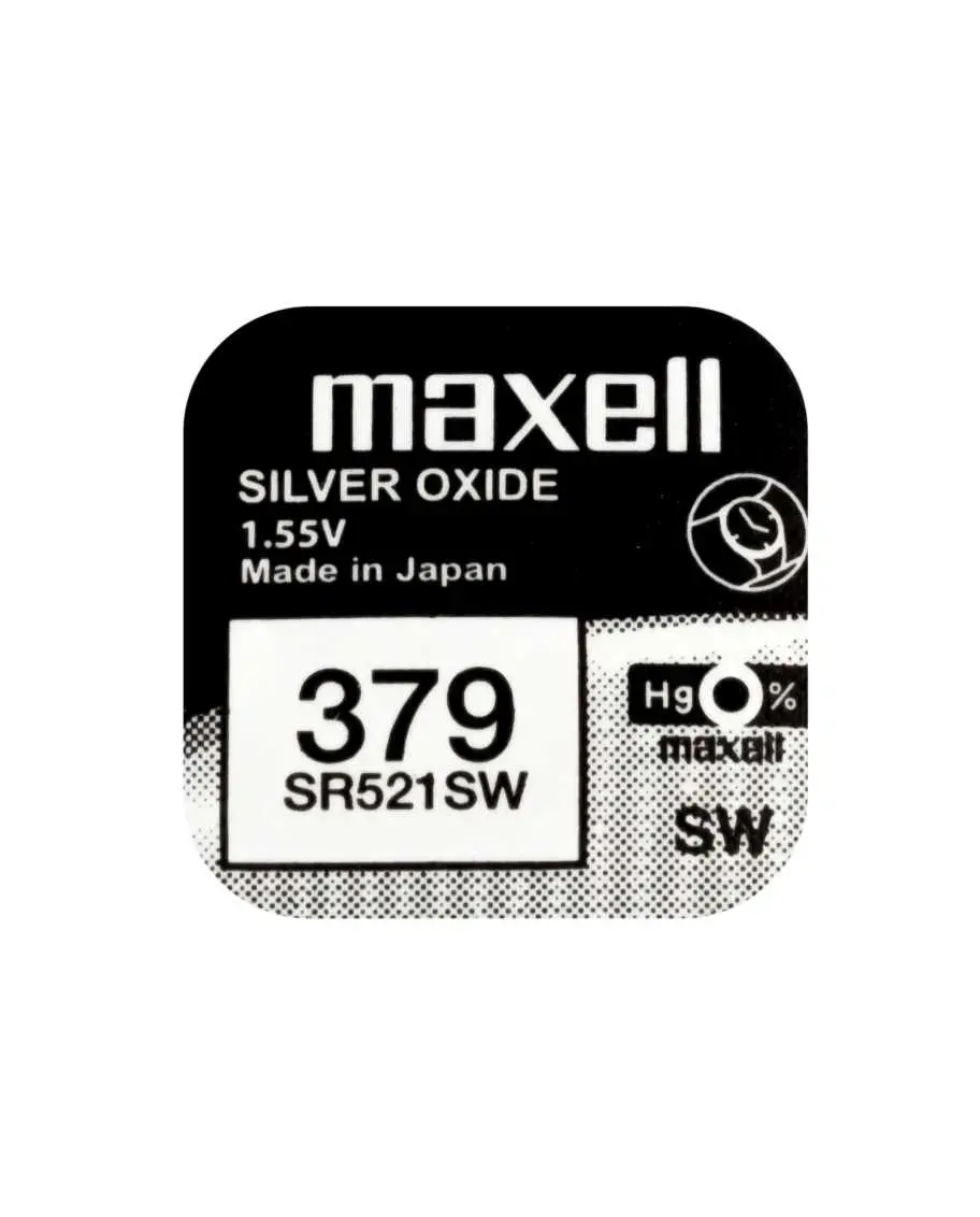 MAXELL SR521SW серебряно-оксидная таблеточная батарейка Photo 3