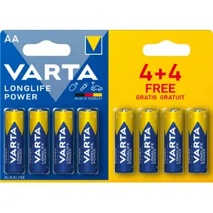 Viena lietošanas AA alkaliskā baterija Varta 04906 — AA (50,5 mm, 23,8 g), cilindriska