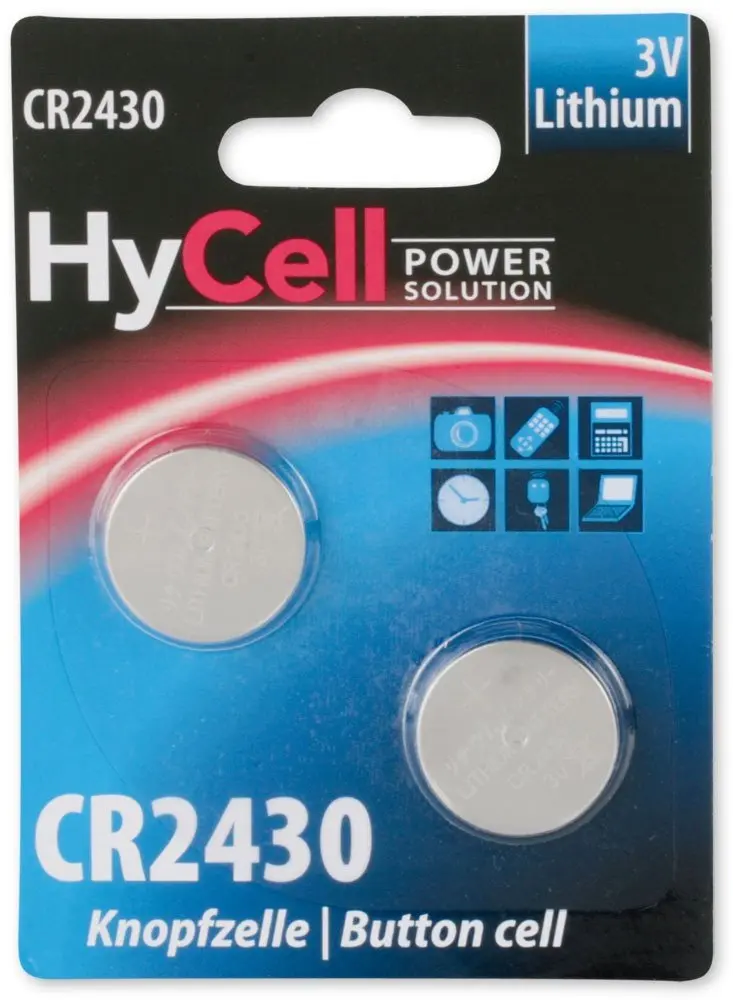 HYCELL vienreizlietojama litija pogu baterija CR2430