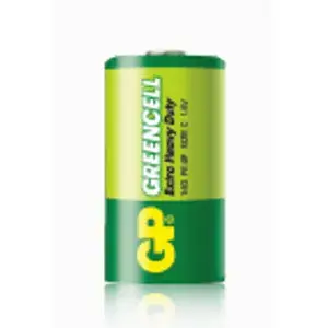 Household battery GP GP14G-U2 C size Zinc‑carbon 1.5V, 50 mm height, 26.2 mm diameter