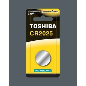 Battery Toshiba CR2025 lithium coin cell 3V, single pack