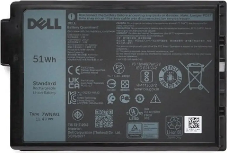 Origin akumulators Dell Latitude 3C — 51 Wh Photo 6