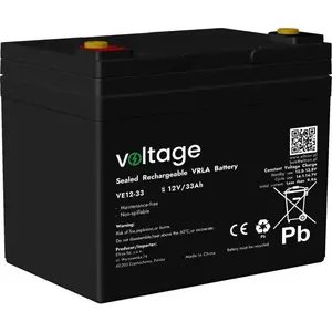 Sealed AGM Rechargeable Battery voltage VE12-33 12V 33Ah