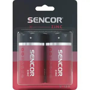 Alkaline Battery SENCOR D (LR20) 1.5V — single cell, 2-pack blister