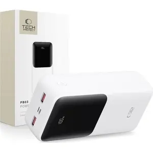 Power bank Tech‑Protect PB03 30000 mAh 22.5W White