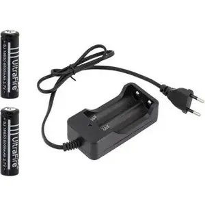 Battery Charger Set with 2 × 18650 Rechargeable Batteries 6000mAh — No name LC5