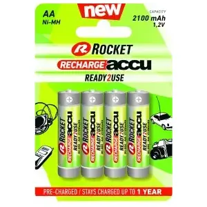 Rechargeable AA NiMH Battery everActive ROCKET HR6-2100-R2U 2100 mAh, pack blister