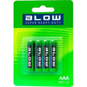 BLOW Super Heavy Duty AAA R03 baterijas, komplekts 4 gab.