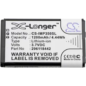 Cameron Sino rezerves akumulators POS terminālim Ingenico 296118442, 3.7 V 1200 mAh