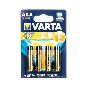 Battery Varta AAA (R03) — pack of 4 alkaline cells