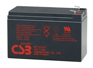 Аккумулятор для ИБП CSB GP1272F2 — герметичный свинцово‑кислотный (VRLA), 12 В, 2,49 кг, 65×100.1 мм