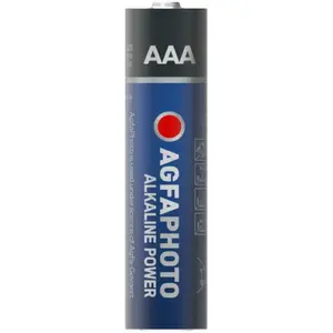 Single-use AAA Alkaline Battery AgfaPhoto 110-819938 — 44.5 mm height, 10.5 mm diameter