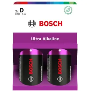 Baterijas GP 2 gab. D Ultra Alkaline LR20 UA2B/00, izmērs D (LR20), 2 gab.