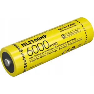 Rechargeable Battery Nitecore 21700 6000mAh Li-ion (model NITNL2160)