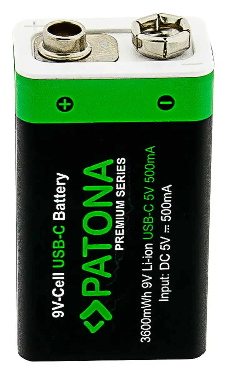 PATONA 1413 9V Li‑Ion uzlādējama baterija Photo 3