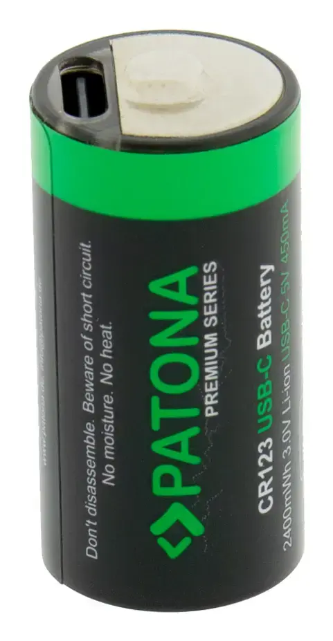 PATONA Rechargeable Lithium CR123A battery Photo 2