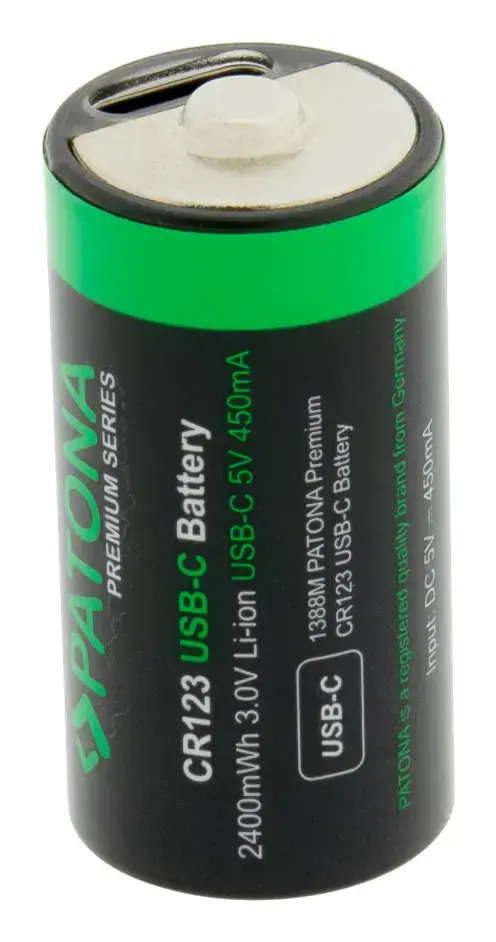 PATONA Rechargeable Lithium CR123A battery Photo 4