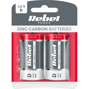 Battery Rebel Power Greencell D / R20, pack of 2