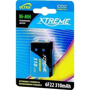 Battery XTREME 6F22 310mAh 9V alkaline battery, 1 piece