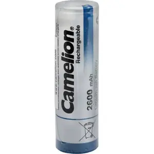 Rechargeable Li‑Ion 18650 battery CAMELION ICR 18650 F 2600mAh 3.7V