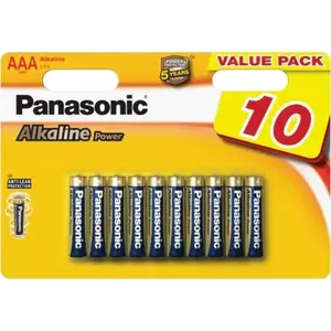 Battery pack Panasonic AAA / R03 — 10 pieces, alkaline
