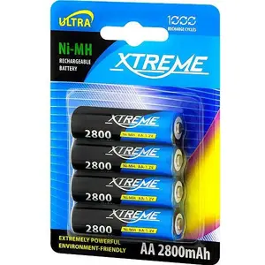 Rechargeable AA Battery XTREME Xtreme AA / R6 2800mAh, pack of 4