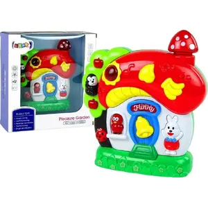 Игровой музыкальный развивающий домик для младенцев LEANToys модель 12227 — с животными и звуками