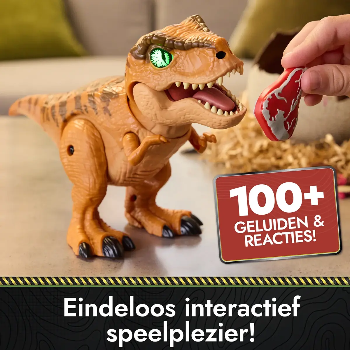 Spinmaster Jurassic World Primal Hatch — интерактивный динозавр Photo 5