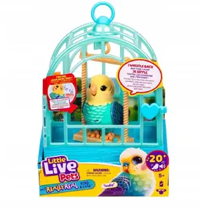 Игрушечная птица с клеткой Little Live Pets My Really Real Bird & Cage Indie — интерактивная