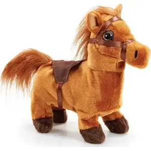 Игрушечный пони на верёвочке Bburago Happy Pets Walk Along Pony, детская каталка/тащилка
