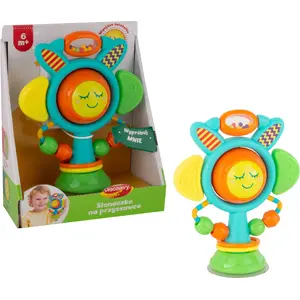 Baby toy Dumel Słoneczko on Suction Cup DD 42837 — infant activity toy