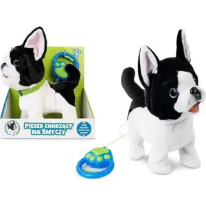 Toy dog on leash Artyk 169120 – walking plush figure, battery-operated movement
