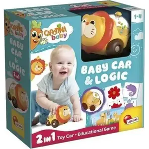 Lisciani Carotina Baby логическая игра 'Samochodzik lew' детская обучающая настольная головоломка