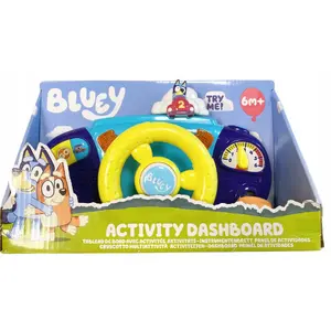 Panele BLUEY Bluey's Driver Dashboard — interaktīva vadītāja paneļa rotaļlieta