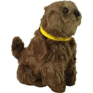 Plush Interactive Dog LEANToys model 12694 – barking and wagging tail toy