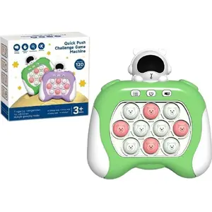 Сенсорная игрушка Pop It Космос LEANToys модель 19959 — на батарейках, свет и звук, зелёная