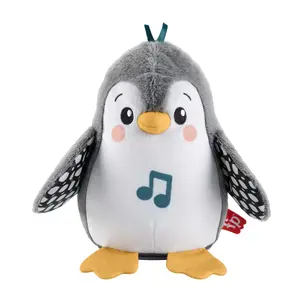 Мягкая игрушка для животика Flap & Wobble Penguin от MATTEL, музыкальная, питание AA