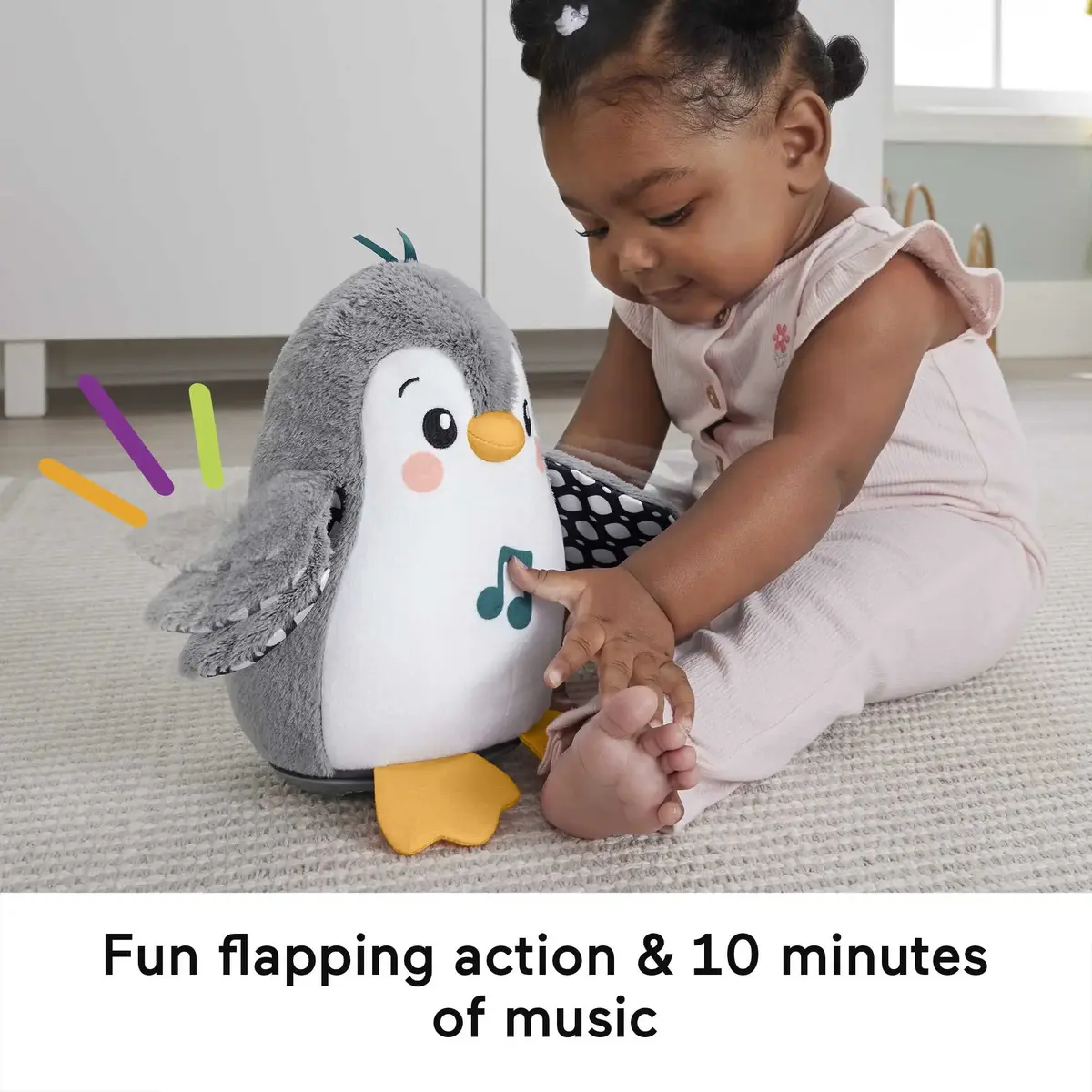 MATTEL Flap & Wobble Penguin — мягкая игрушка для животика Photo 8