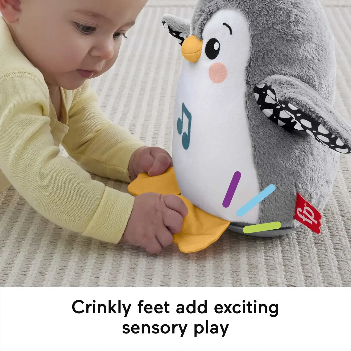 MATTEL Flap & Wobble Penguin — мягкая игрушка для животика Photo 10