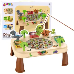 Электрический игровой стол LEANToys 22887 — ловля динозавров, вращающаяся мишень, звуковые эффекты